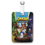 Onyourcases Crash Bandicoot Custom Luggage Tags Personalized Name PU Leather Luggage Tag With Strap Awesome Baggage Brand Hanging Top Suitcase Bag Tags Name ID Labels Travel Bag Accessories