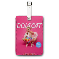 Onyourcases Doja Cat Roll With Us Custom Luggage Tags Personalized Name PU Leather Luggage Tag With Strap Awesome Baggage Brand Hanging Top Suitcase Bag Tags Name ID Labels Travel Bag Accessories