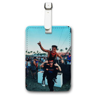 Onyourcases Dolan Twins Concert Custom Luggage Tags Personalized Name PU Leather Luggage Tag With Strap Awesome Baggage Brand Hanging Top Suitcase Bag Tags Name ID Labels Travel Bag Accessories