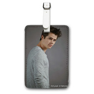 Onyourcases Dylan O Brien Custom Luggage Tags Personalized Name PU Leather Luggage Tag With Strap Awesome Baggage Brand Hanging Top Suitcase Bag Tags Name ID Labels Travel Bag Accessories