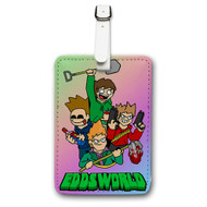 Onyourcases Eddsworld Character Custom Luggage Tags Personalized Name PU Leather Luggage Tag With Strap Awesome Baggage Brand Hanging Top Suitcase Bag Tags Name ID Labels Travel Bag Accessories