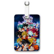 Onyourcases Goku All Forms Dragon Ball Custom Luggage Tags Personalized Name PU Leather Luggage Tag With Strap Awesome Baggage Brand Hanging Top Suitcase Bag Tags Name ID Labels Travel Bag Accessories