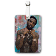 Onyourcases Gucci Mane Custom Luggage Tags Personalized Name PU Leather Luggage Tag With Strap Awesome Baggage Brand Hanging Top Suitcase Bag Tags Name ID Labels Travel Bag Accessories