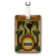 Onyourcases Guns N Roses Ireland Custom Luggage Tags Personalized Name PU Leather Luggage Tag With Strap Awesome Baggage Brand Hanging Top Suitcase Bag Tags Name ID Labels Travel Bag Accessories