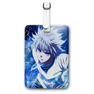 Onyourcases Hunter X Hunter Killua Custom Luggage Tags Personalized Name PU Leather Luggage Tag With Strap Awesome Baggage Brand Hanging Top Suitcase Bag Tags Name ID Labels Travel Bag Accessories