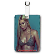 Onyourcases Iggy Azalea Custom Luggage Tags Personalized Name PU Leather Luggage Tag With Strap Awesome Baggage Brand Hanging Top Suitcase Bag Tags Name ID Labels Travel Bag Accessories