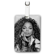 Onyourcases Janet Jackson Custom Luggage Tags Personalized Name PU Leather Luggage Tag With Strap Awesome Baggage Brand Hanging Top Suitcase Bag Tags Name ID Labels Travel Bag Accessories