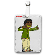 Onyourcases Kodak Black Custom Luggage Tags Personalized Name PU Leather Luggage Tag With Strap Awesome Baggage Brand Hanging Top Suitcase Bag Tags Name ID Labels Travel Bag Accessories