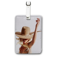 Onyourcases Lady Gaga A Yo Music Custom Luggage Tags Personalized Name PU Leather Luggage Tag With Strap Awesome Baggage Brand Hanging Top Suitcase Bag Tags Name ID Labels Travel Bag Accessories