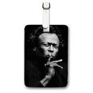 Onyourcases Miles Davis Custom Luggage Tags Personalized Name PU Leather Luggage Tag With Strap Awesome Baggage Brand Hanging Top Suitcase Bag Tags Name ID Labels Travel Bag Accessories