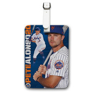 Onyourcases Pete Alonso MLB New York Mets Custom Luggage Tags Personalized Name PU Leather Luggage Tag With Strap Awesome Baggage Brand Hanging Top Suitcase Bag Tags Name ID Labels Travel Bag Accessories