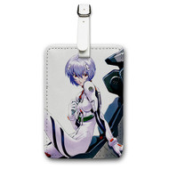 Onyourcases Rei Ayanami Neon Genesis Evangelion Anime Custom Luggage Tags Personalized Name PU Leather Luggage Tag With Strap Awesome Baggage Brand Hanging Top Suitcase Bag Tags Name ID Labels Travel Bag Accessories