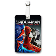 Onyourcases Spider Man Shattered Dimensions Custom Luggage Tags Personalized Name PU Leather Luggage Tag With Strap Awesome Baggage Brand Hanging Top Suitcase Bag Tags Name ID Labels Travel Bag Accessories