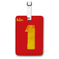 Onyourcases The Beatles 1 Custom Luggage Tags Personalized Name PU Leather Luggage Tag With Strap Awesome Baggage Brand Hanging Top Suitcase Bag Tags Name ID Labels Travel Bag Accessories