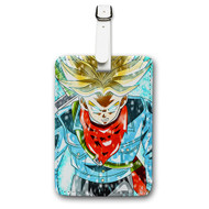 Onyourcases Trunks Super Saiyan Dragon Ball Super Custom Luggage Tags Personalized Name PU Leather Luggage Tag With Strap Awesome Baggage Brand Hanging Top Suitcase Bag Tags Name ID Labels Travel Bag Accessories