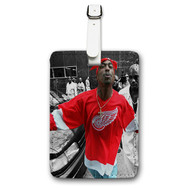 Onyourcases Tupac Shakur Red Wings T shirt Mens 2pac tee Custom Luggage Tags Personalized Name PU Leather Luggage Tag With Strap Awesome Baggage Brand Hanging Top Suitcase Bag Tags Name ID Labels Travel Bag Accessories