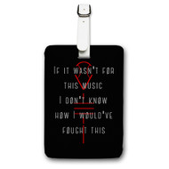 Onyourcases Twenty One Pilots Quotes Custom Luggage Tags Personalized Name PU Leather Luggage Tag With Strap Awesome Baggage Brand Hanging Top Suitcase Bag Tags Name ID Labels Travel Bag Accessories