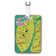 Onyourcases Welcome to Broad City Poster Wall Decor Custom Luggage Tags Personalized Name PU Leather Luggage Tag With Strap Awesome Baggage Brand Hanging Top Suitcase Bag Tags Name ID Labels Travel Bag Accessories