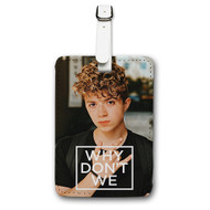 Onyourcases Why Don t We Jack Avery Custom Luggage Tags Personalized Name PU Leather Luggage Tag With Strap Awesome Baggage Brand Hanging Top Suitcase Bag Tags Name ID Labels Travel Bag Accessories