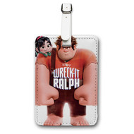 Onyourcases Wreck It Ralph Disney Custom Luggage Tags Personalized Name PU Leather Luggage Tag With Strap Awesome Baggage Brand Hanging Top Suitcase Bag Tags Name ID Labels Travel Bag Accessories