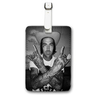 Onyourcases Yelawolf Custom Luggage Tags Personalized Name PU Leather Luggage Tag With Strap Awesome Baggage Brand Hanging Top Suitcase Bag Tags Name ID Labels Travel Bag Accessories
