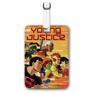 Onyourcases Young Justice 2010 Poster Wall Decor Custom Luggage Tags Personalized Name PU Leather Luggage Tag With Strap Awesome Baggage Brand Hanging Top Suitcase Bag Tags Name ID Labels Travel Bag Accessories