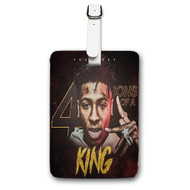 Onyourcases Youngboy Never Broke Again 4 Sons of a King Custom Luggage Tags Personalized Name PU Leather Luggage Tag With Strap Awesome Baggage Brand Hanging Top Suitcase Bag Tags Name ID Labels Travel Bag Accessories