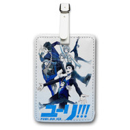Onyourcases Yuri On Ice Anime Custom Luggage Tags Personalized Name PU Leather Luggage Tag With Strap Awesome Baggage Brand Hanging Top Suitcase Bag Tags Name ID Labels Travel Bag Accessories