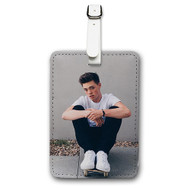 Onyourcases Zach Herron Why Don t We Custom Luggage Tags Personalized Name PU Leather Luggage Tag With Strap Awesome Baggage Brand Hanging Top Suitcase Bag Tags Name ID Labels Travel Bag Accessories