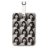 Onyourcases Zooey Deschannel Custom Luggage Tags Personalized Name PU Leather Luggage Tag With Strap Awesome Baggage Brand Hanging Top Suitcase Bag Tags Name ID Labels Travel Bag Accessories