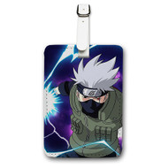 Onyourcases Hatake Kakashi Naruto Shippuden Custom Luggage Tags Personalized Name PU Leather Luggage Tag With Strap Awesome Baggage Brand Hanging Top Suitcase Bag Tags Name ID Labels Travel Bag Accessories