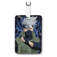 Onyourcases Hatake Kakashi Naruto Shippuden Anime Custom Luggage Tags Personalized Name PU Leather Luggage Tag With Strap Awesome Baggage Brand Hanging Top Suitcase Bag Tags Name ID Labels Travel Bag Accessories