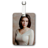 Onyourcases Alyssa Milano Custom Luggage Tags Personalized Name PU Leather Luggage Tag Brand With Strap Awesome Baggage Hanging Suitcase Top Bag Tags Name ID Labels Travel Bag Accessories