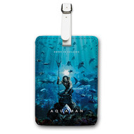 Onyourcases Aquaman 2 Custom Luggage Tags Personalized Name PU Leather Luggage Tag Brand With Strap Awesome Baggage Hanging Suitcase Top Bag Tags Name ID Labels Travel Bag Accessories