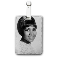 Onyourcases Aretha Franklin Custom Luggage Tags Personalized Name PU Leather Luggage Tag Brand With Strap Awesome Baggage Hanging Suitcase Top Bag Tags Name ID Labels Travel Bag Accessories