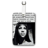 Onyourcases Aretha Franklin Quotes Custom Luggage Tags Personalized Name PU Leather Luggage Tag Brand With Strap Awesome Baggage Hanging Suitcase Top Bag Tags Name ID Labels Travel Bag Accessories