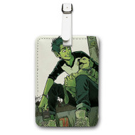 Onyourcases Beast Boy Custom Luggage Tags Personalized Name PU Leather Luggage Tag Brand With Strap Awesome Baggage Hanging Suitcase Top Bag Tags Name ID Labels Travel Bag Accessories
