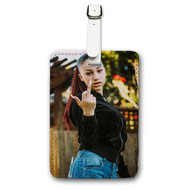 Onyourcases Bhad Bhabie Danielle Bregoli Custom Luggage Tags Personalized Name PU Leather Luggage Tag Brand With Strap Awesome Baggage Hanging Suitcase Top Bag Tags Name ID Labels Travel Bag Accessories