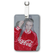 Onyourcases Billie Eilish Custom Luggage Tags Personalized Name PU Leather Luggage Tag Brand With Strap Awesome Baggage Hanging Suitcase Top Bag Tags Name ID Labels Travel Bag Accessories