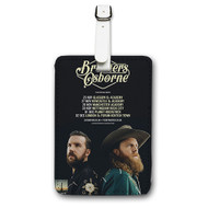 Onyourcases Brothers Osborne Custom Luggage Tags Personalized Name PU Leather Luggage Tag Brand With Strap Awesome Baggage Hanging Suitcase Top Bag Tags Name ID Labels Travel Bag Accessories