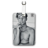 Onyourcases Cameron Dallas Custom Luggage Tags Personalized Name PU Leather Luggage Tag Brand With Strap Awesome Baggage Hanging Suitcase Top Bag Tags Name ID Labels Travel Bag Accessories