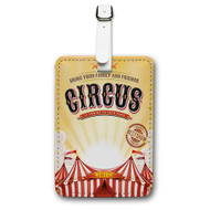 Onyourcases Circus Poster Custom Luggage Tags Personalized Name PU Leather Luggage Tag Brand With Strap Awesome Baggage Hanging Suitcase Top Bag Tags Name ID Labels Travel Bag Accessories