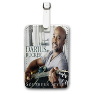 Onyourcases Darius Rucker Custom Luggage Tags Personalized Name PU Leather Luggage Tag Brand With Strap Awesome Baggage Hanging Suitcase Top Bag Tags Name ID Labels Travel Bag Accessories