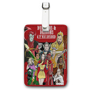 Onyourcases Dungeons and Dragons Custom Luggage Tags Personalized Name PU Leather Luggage Tag Brand With Strap Awesome Baggage Hanging Suitcase Top Bag Tags Name ID Labels Travel Bag Accessories