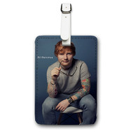 Onyourcases Ed Sheeran Custom Luggage Tags Personalized Name PU Leather Luggage Tag Brand With Strap Awesome Baggage Hanging Suitcase Top Bag Tags Name ID Labels Travel Bag Accessories