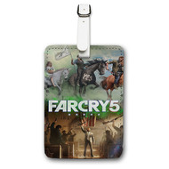 Onyourcases Far Cry 5 Custom Luggage Tags Personalized Name PU Leather Luggage Tag Brand With Strap Awesome Baggage Hanging Suitcase Top Bag Tags Name ID Labels Travel Bag Accessories