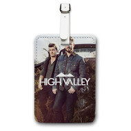 Onyourcases High Valley Custom Luggage Tags Personalized Name PU Leather Luggage Tag Brand With Strap Awesome Baggage Hanging Suitcase Top Bag Tags Name ID Labels Travel Bag Accessories