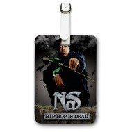 Onyourcases Hip Hop Is Dead nas Custom Luggage Tags Personalized Name PU Leather Luggage Tag Brand With Strap Awesome Baggage Hanging Suitcase Top Bag Tags Name ID Labels Travel Bag Accessories