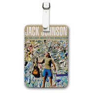 Onyourcases Jack Johnson Custom Luggage Tags Personalized Name PU Leather Luggage Tag Brand With Strap Awesome Baggage Hanging Suitcase Top Bag Tags Name ID Labels Travel Bag Accessories