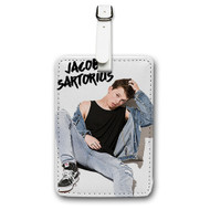 Onyourcases Jacob Sartorius Custom Luggage Tags Personalized Name PU Leather Luggage Tag Brand With Strap Awesome Baggage Hanging Suitcase Top Bag Tags Name ID Labels Travel Bag Accessories